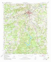 Athens Texas Historical topographic map, 1:62500 scale, 15 X 15 Minute, Year 1949