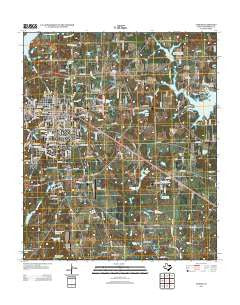 Athens Texas Historical topographic map, 1:24000 scale, 7.5 X 7.5 Minute, Year 2013