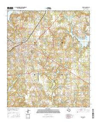 Athens Texas Current topographic map, 1:24000 scale, 7.5 X 7.5 Minute, Year 2016