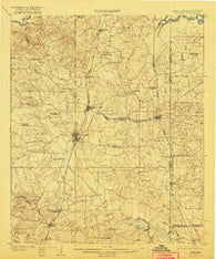 Atlanta Texas Historical topographic map, 1:62500 scale, 15 X 15 Minute, Year 1910