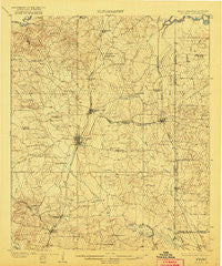 Atlanta Texas Historical topographic map, 1:62500 scale, 15 X 15 Minute, Year 1910