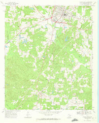 Atlanta South Texas Historical topographic map, 1:24000 scale, 7.5 X 7.5 Minute, Year 1969