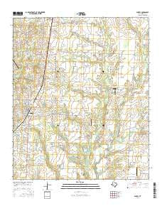 Aubrey Texas Current topographic map, 1:24000 scale, 7.5 X 7.5 Minute, Year 2016