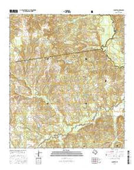 Augusta Texas Current topographic map, 1:24000 scale, 7.5 X 7.5 Minute, Year 2016