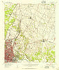 Austin Texas Historical topographic map, 1:62500 scale, 15 X 15 Minute, Year 1955