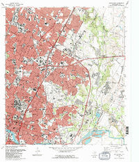 Austin East Texas Historical topographic map, 1:24000 scale, 7.5 X 7.5 Minute, Year 1988