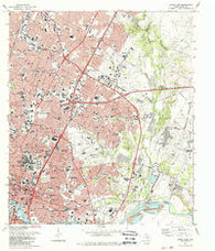 Austin East Texas Historical topographic map, 1:24000 scale, 7.5 X 7.5 Minute, Year 1988