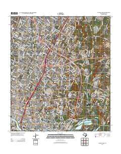 Austin East Texas Historical topographic map, 1:24000 scale, 7.5 X 7.5 Minute, Year 2013
