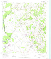 Austonio Texas Historical topographic map, 1:24000 scale, 7.5 X 7.5 Minute, Year 1964
