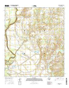 Austonio Texas Current topographic map, 1:24000 scale, 7.5 X 7.5 Minute, Year 2016