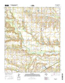 Avalon Texas Current topographic map, 1:24000 scale, 7.5 X 7.5 Minute, Year 2016