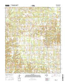 Avery Texas Current topographic map, 1:24000 scale, 7.5 X 7.5 Minute, Year 2016