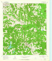 Avinger Texas Historical topographic map, 1:24000 scale, 7.5 X 7.5 Minute, Year 1962