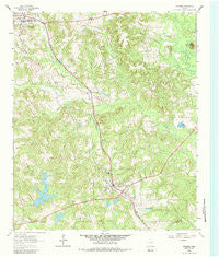 Avinger Texas Historical topographic map, 1:24000 scale, 7.5 X 7.5 Minute, Year 1962