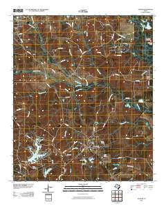 Avinger Texas Historical topographic map, 1:24000 scale, 7.5 X 7.5 Minute, Year 2010