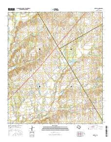 Axtell Texas Current topographic map, 1:24000 scale, 7.5 X 7.5 Minute, Year 2016