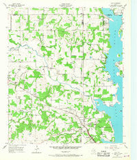 Azle Texas Historical topographic map, 1:24000 scale, 7.5 X 7.5 Minute, Year 1955