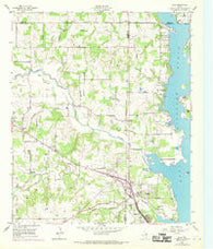 Azle Texas Historical topographic map, 1:24000 scale, 7.5 X 7.5 Minute, Year 1955