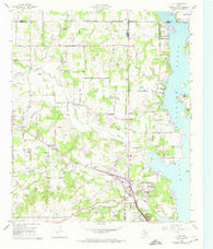 Azle Texas Historical topographic map, 1:24000 scale, 7.5 X 7.5 Minute, Year 1955
