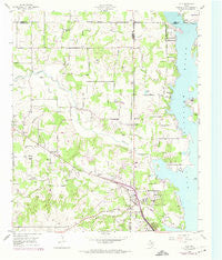 Azle Texas Historical topographic map, 1:24000 scale, 7.5 X 7.5 Minute, Year 1955