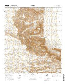 Babb Canyon Texas Current topographic map, 1:24000 scale, 7.5 X 7.5 Minute, Year 2016