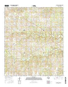 Bachelor Peak Texas Current topographic map, 1:24000 scale, 7.5 X 7.5 Minute, Year 2016