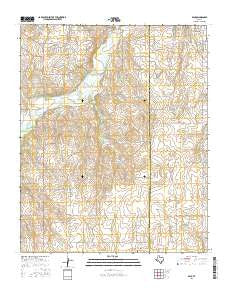 Back Texas Current topographic map, 1:24000 scale, 7.5 X 7.5 Minute, Year 2016
