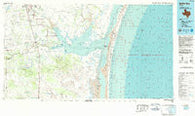 Baffin Bay Texas Historical topographic map, 1:100000 scale, 30 X 60 Minute, Year 1984