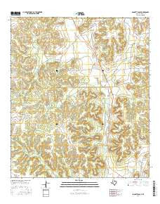 Baggett Ranch Texas Current topographic map, 1:24000 scale, 7.5 X 7.5 Minute, Year 2016