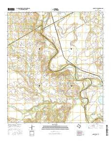 Baileyville Texas Current topographic map, 1:24000 scale, 7.5 X 7.5 Minute, Year 2016