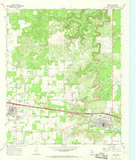 Baird Texas Historical topographic map, 1:24000 scale, 7.5 X 7.5 Minute, Year 1966