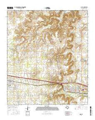 Baird Texas Current topographic map, 1:24000 scale, 7.5 X 7.5 Minute, Year 2016