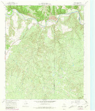 Baker Texas Historical topographic map, 1:24000 scale, 7.5 X 7.5 Minute, Year 1967