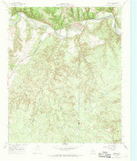 Baker Texas Historical topographic map, 1:24000 scale, 7.5 X 7.5 Minute, Year 1967