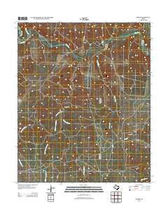 Baker Texas Historical topographic map, 1:24000 scale, 7.5 X 7.5 Minute, Year 2013