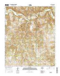 Baker Texas Current topographic map, 1:24000 scale, 7.5 X 7.5 Minute, Year 2016