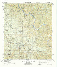 Baker Crossing Texas Historical topographic map, 1:62500 scale, 15 X 15 Minute, Year 1944