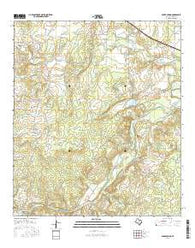 Baker Spring Texas Current topographic map, 1:24000 scale, 7.5 X 7.5 Minute, Year 2016