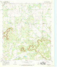 Bald Knob Texas Historical topographic map, 1:24000 scale, 7.5 X 7.5 Minute, Year 1967