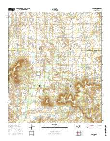 Bald Knob Texas Current topographic map, 1:24000 scale, 7.5 X 7.5 Minute, Year 2016