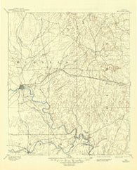Ballinger Texas Historical topographic map, 1:125000 scale, 30 X 30 Minute, Year 1892