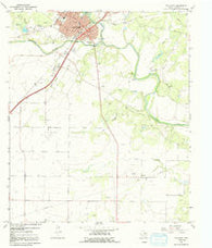 Ballinger Texas Historical topographic map, 1:24000 scale, 7.5 X 7.5 Minute, Year 1967