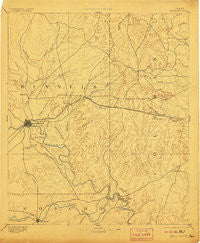 Ballinger Texas Historical topographic map, 1:125000 scale, 30 X 30 Minute, Year 1892