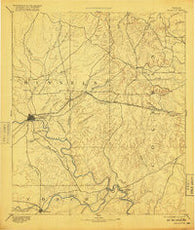 Ballinger Texas Historical topographic map, 1:125000 scale, 30 X 30 Minute, Year 1892