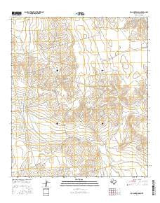 Ballinger Ranch Texas Current topographic map, 1:24000 scale, 7.5 X 7.5 Minute, Year 2016
