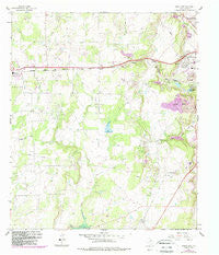 Bangs East Texas Historical topographic map, 1:24000 scale, 7.5 X 7.5 Minute, Year 1962