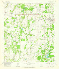 Bangs West Texas Historical topographic map, 1:24000 scale, 7.5 X 7.5 Minute, Year 1962