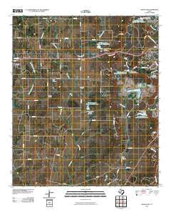 Bangs East Texas Historical topographic map, 1:24000 scale, 7.5 X 7.5 Minute, Year 2010