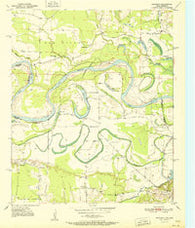 Barkman Texas Historical topographic map, 1:24000 scale, 7.5 X 7.5 Minute, Year 1951