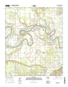 Barkman Texas Current topographic map, 1:24000 scale, 7.5 X 7.5 Minute, Year 2016